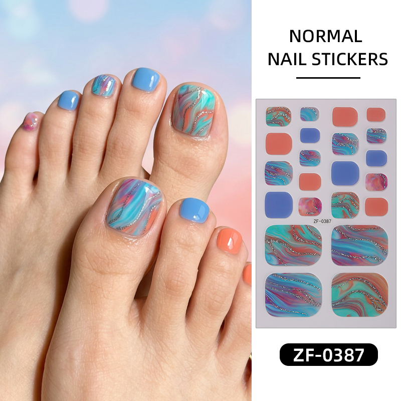 22Tips Gradient Marble Toe Nai – обзор и цена Full Cover Adhesive