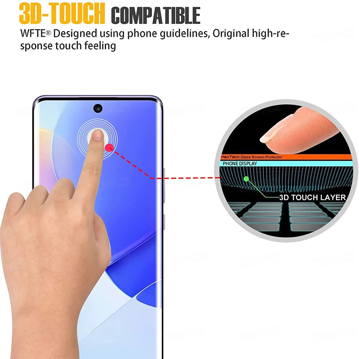 2Pcs 3D Curved Edge 9H HD Clea – обзор и цена Curved Edge Screen