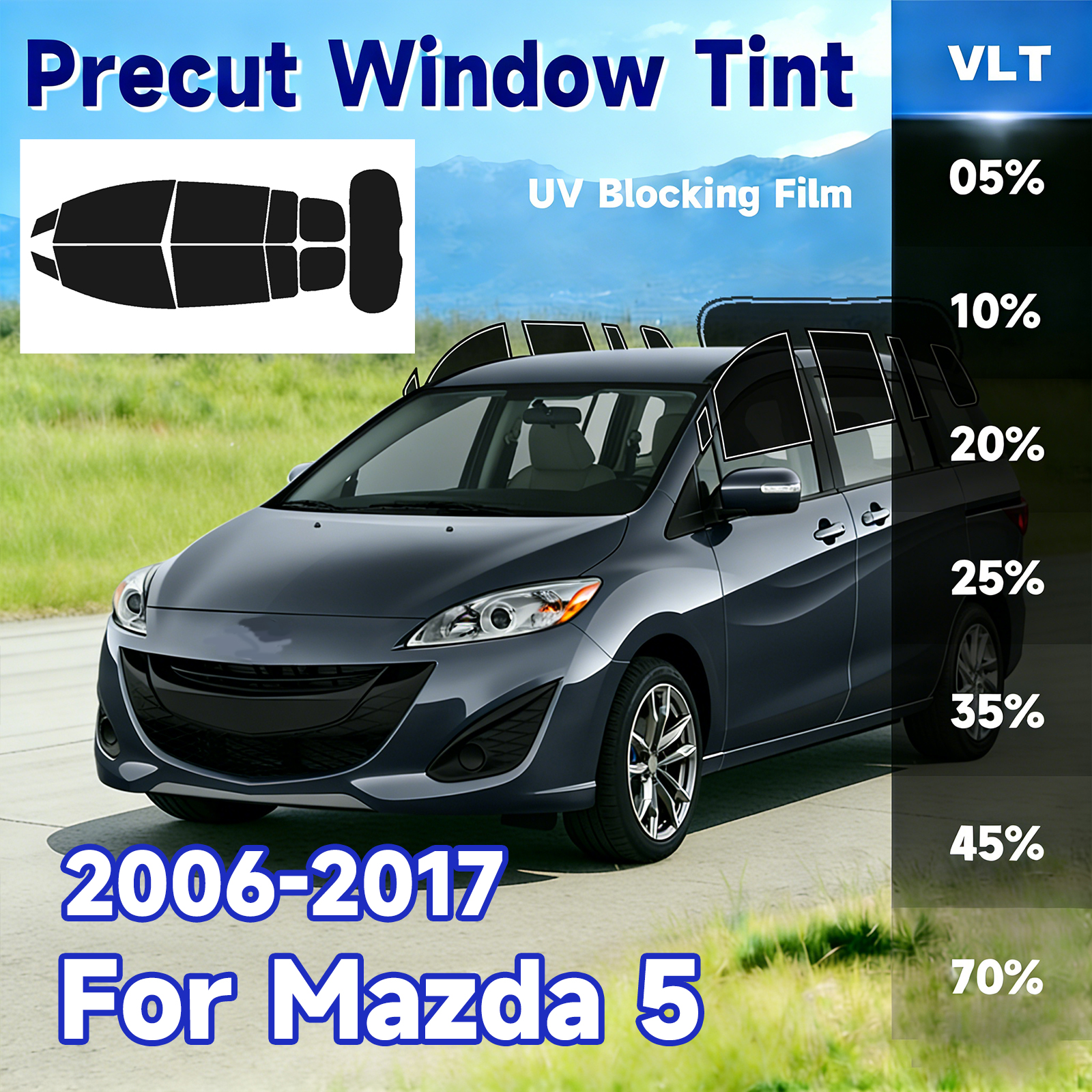 Precut Window Tint Car for Maz – обзор и цена Glass Protector Auto