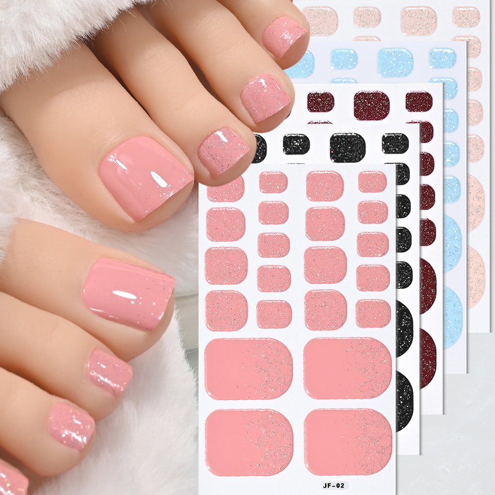 22tips Glitter Toe Nail Sticke – обзор и цена Full Cover Adhesive