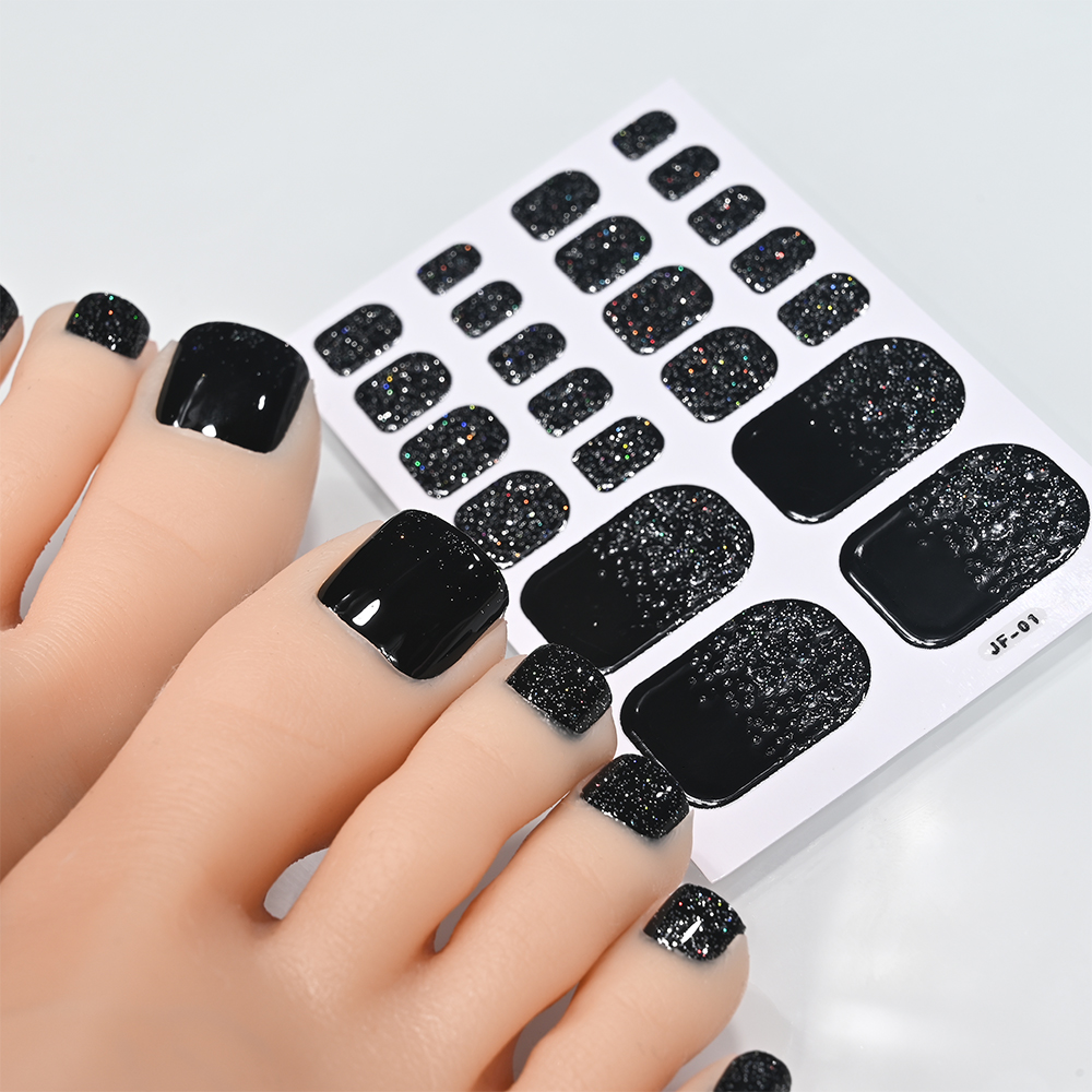 22tips Glitter Toe Nail Sticke – обзор и цена Full Cover Adhesive