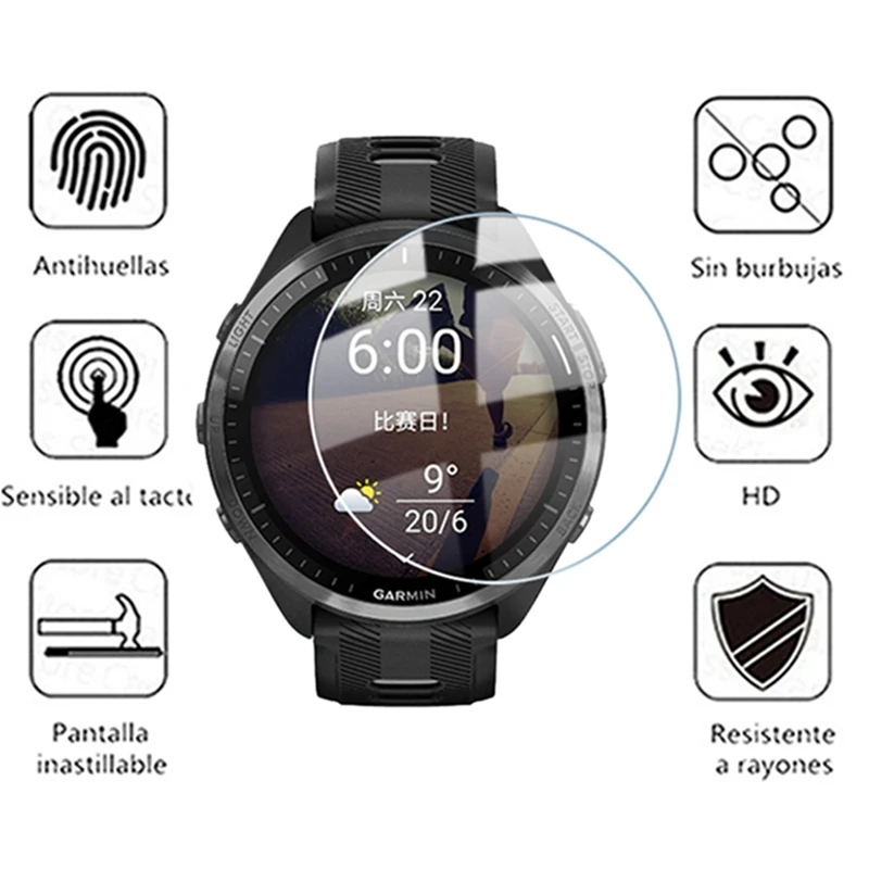 Tempered Glass For Garmin Fore – обзор и цена Tempered Glass Screen 9H