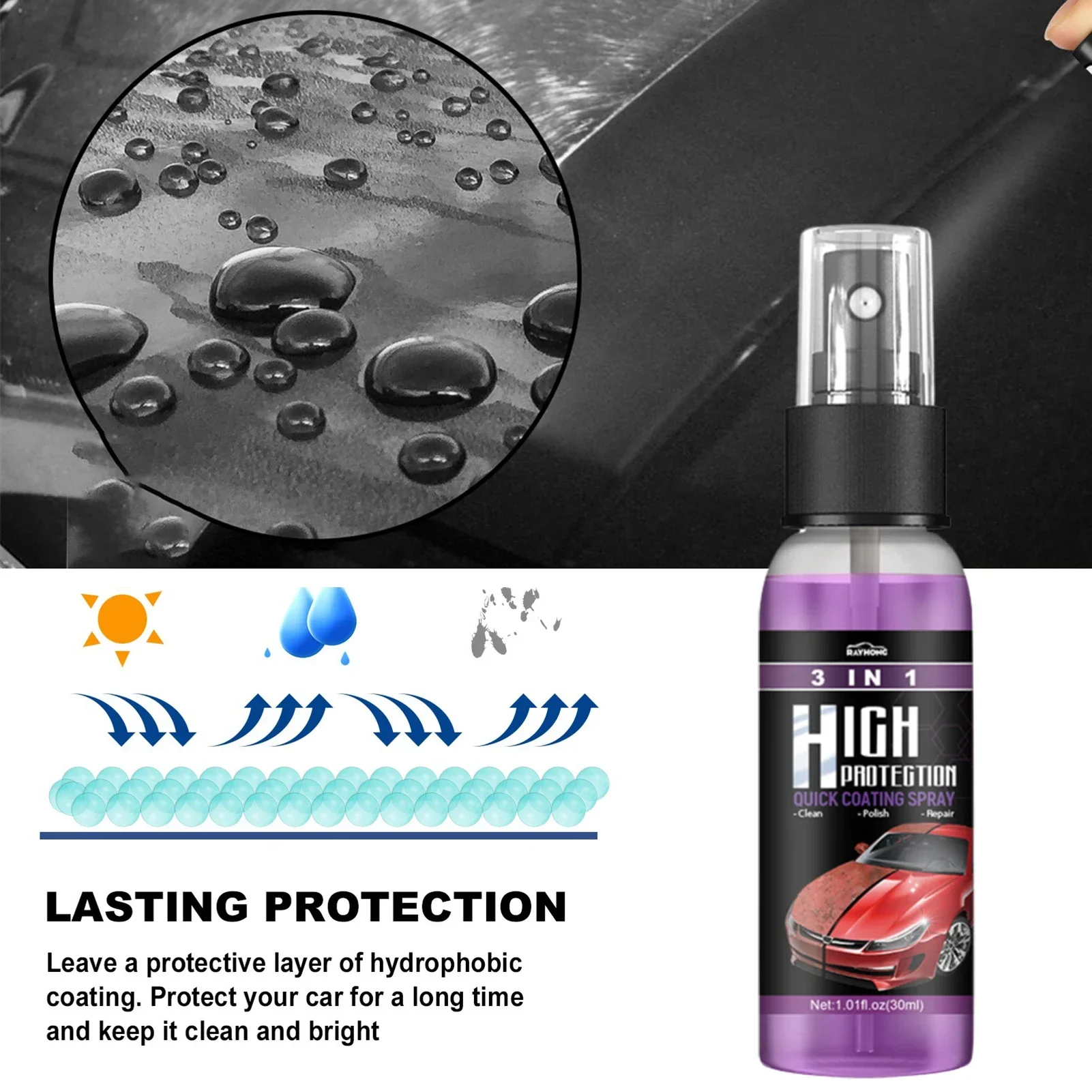 3 in 1 Car Ceramic Liquid Coat – обзор и цена Nano Liquid Coating
