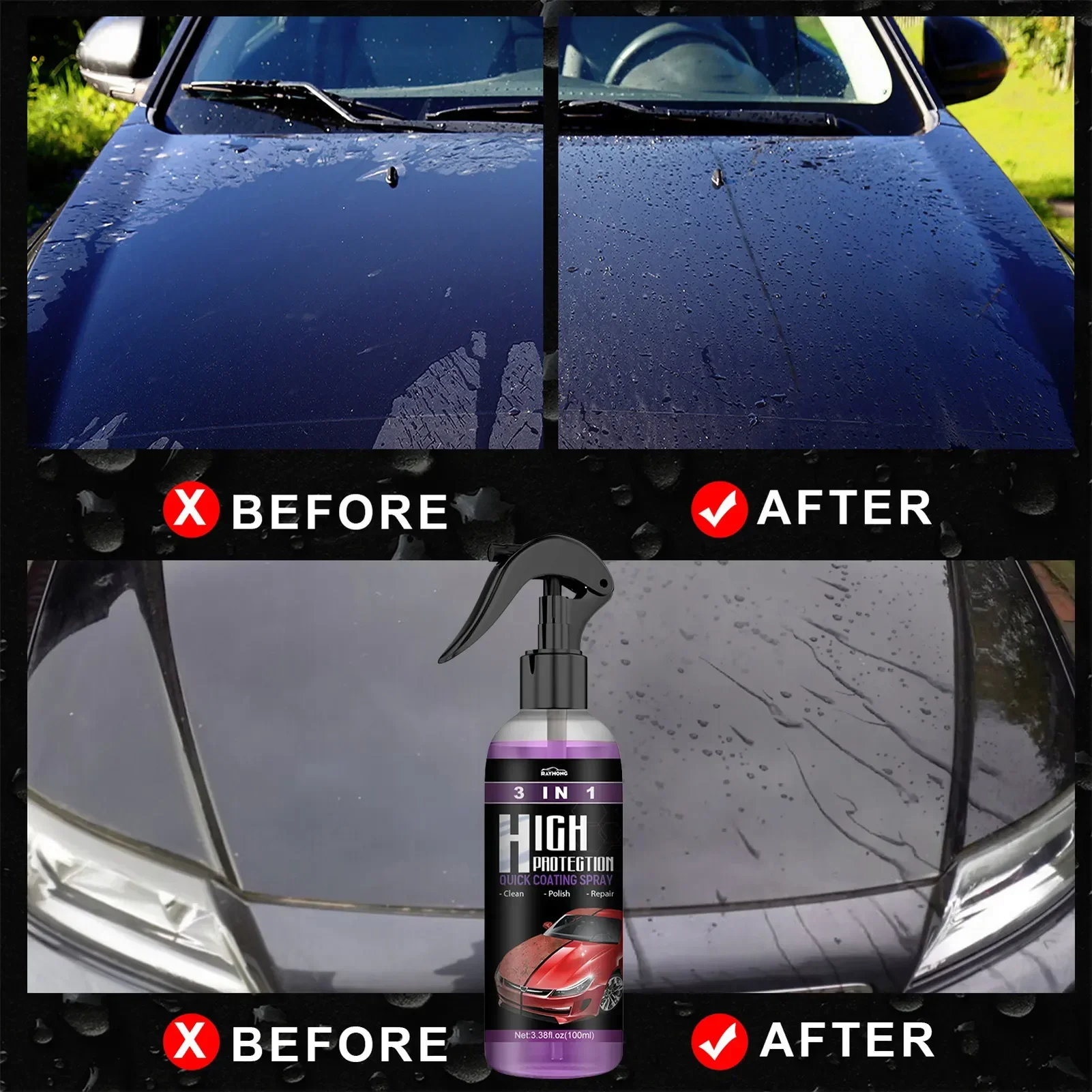 3 in 1 Car Ceramic Liquid Coat – обзор и цена Nano Liquid Coating