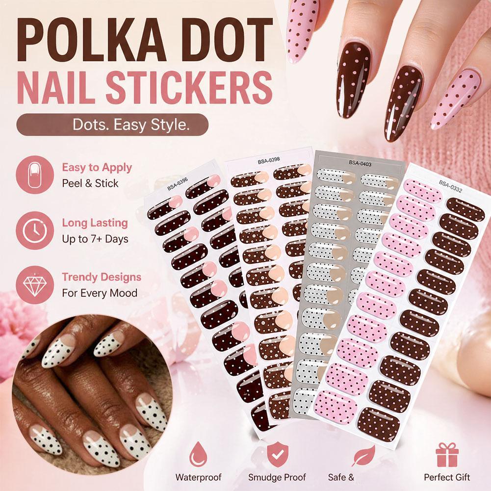 Polka Dot Gel Nail Strips Full – обзор и цена Full Cover Adhesive